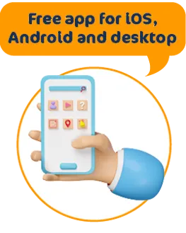 Free app for iOS Android and desktop